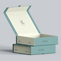 Boîte cadeau de luxe rigide en forme de livre avec couvercle magnétique, logo personnalisé imprimé, recyclable, pour bougies/portefeuilles