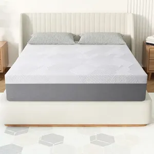 Yüksek kaliteli Euro üst doğal lateks yatak lüks uyku yatak örtüsü sıkıştırılmış yatak ev Villa otel yatak odası mobilyası - Product Image 1