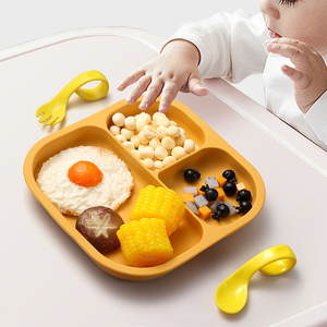 จานแบ่งซิลิโคนฟู้ดเกรดสำหรับ<span class=keywords><strong>เด็ก</strong></span>ปลอดภัยและ<span class=keywords><strong>กิน</strong></span>ได้จานผักซิลิโคนทนทานสำหรับ<span class=keywords><strong>เด็ก</strong></span> - Product Image 4