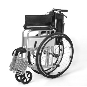 Fauteuil roulant manuel pliable léger Conway en acier pour personnes âgées et handicapées - Product Image 3