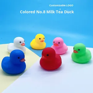 Juguete de Baño con Logotipo Personalizado, Pato Amarillo de Vinilo, Juguete Acuático de Plástico con Sonido para Niños - Product Image 1