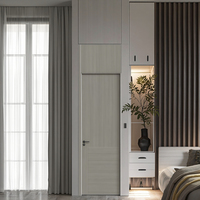 Porte d'appartement en bois et contreplaqué sur mesure à coût élevé d'usines chinoises pour une utilisation dans la chambre à coucher