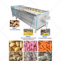 Oceaan Automatische Zoete Aardappel Wasmachine Radijs Schone Palm Dadelwasmachine Voor Groot Commercieel Fruit