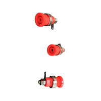 Adaptateur M12 en laiton plaqué or personnalisé, mâle/femelle, prise banane ronde, borne de connexion de câble, fiche banane 4 mm, amplificateur, haut-parleur