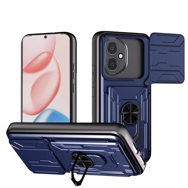 Multi Function Wallet Phone Case for Honor Magic 8 7 Lite 400 X9C Smart X7D X9D X70 Magnetic Rotated Ring Bracket Card Bag Cover