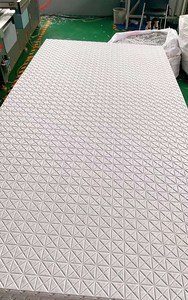 Panneau acoustique en fibre de polyester à rainure en V panneau mural en feutre PET chanfrein à rainure en fibre de polyester insonorisé - Product Image 4