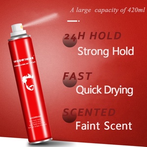 Etiqueta privada Best Hairspray 420ml Vegan Thickening Spray para el cabello de fijación fuerte de larga duración - Product Image 4
