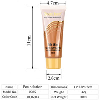 Fond de teint liquide hydratant et doux, tube de 30 ml, couvrance soyeuse, pour femmes, beauté du visage