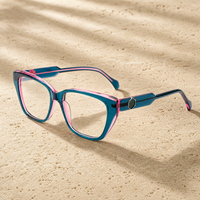Lunettes de vue pour femmes en acétate OEM/ODM avec ornements, montures optiques et verres pour usage quotidien, personnalisables