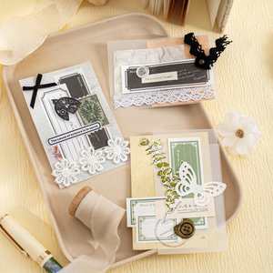 30 par paquet, Série Petites Belles Décorations de Bordure en Papier Amovible, Notes Autocollantes pour la Rentrée Scolaire/la Remise des Diplômes, Décoration de Carnet, Collage - Product Image 2
