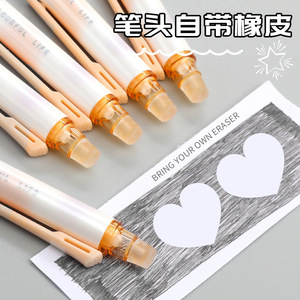 M&G Chen Guang Small Brush <b>Erasable</b> Gel <b>Pen</b> 0.5mm Crystal Blue Student Use AKPJ8601 - Product Image 5