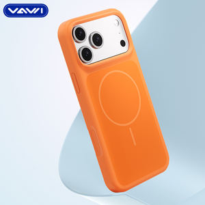 Étui de téléphone magnétique en silicone liquide de haute qualité VAWI S087 pour <span class=keywords><strong>iPhone</strong></span> <span class=keywords><strong>11</strong></span> 12 13 14 15 16 17 <span class=keywords><strong>Pro</strong></span>/<span class=keywords><strong>Max</strong></span>, plaque arrière en silicone - Product Image 2
