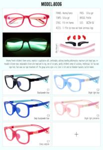 Wenzhou recién llegados gafas de color azul cielo niño gafas marco con correa y EspaÃ a - Product Image 6