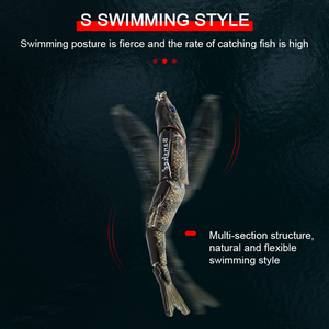 XINV VMJM05-4.5 "<span class=keywords><strong>Leurre</strong></span> de pêche multi-articulé en gros <span class=keywords><strong>Leurre</strong></span> de pêche réaliste à 5 segments - Product Image 5
