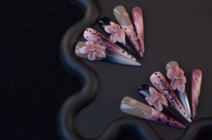 Phong Cách Mới Thêm Dài Ballerina Thiết Kế Abs Nhân Tạo Móng Tay Với Nhãn Hiệu Riêng Báo Chí Móng Tay - Product Image 3