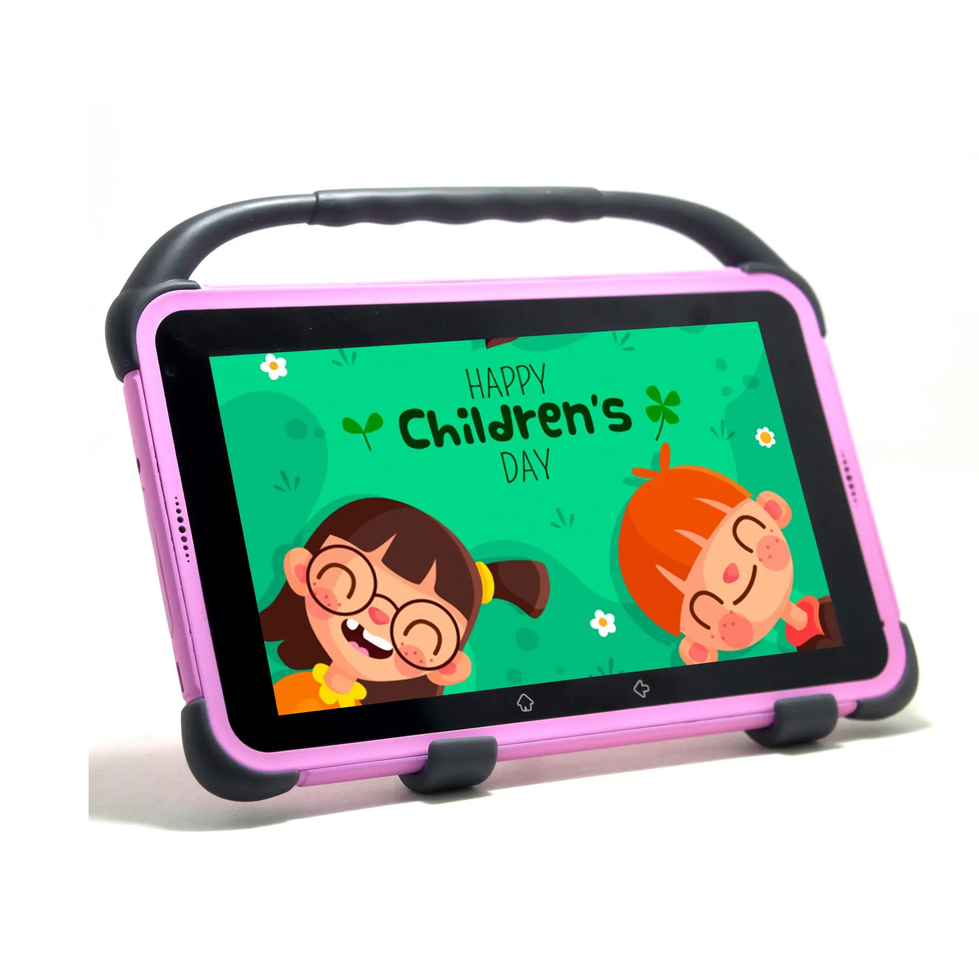 Kinderen Leren Tablet 7 Inch 3G Wifi Alleen Educatieve Kinderen Tablet Zachter Rubber Hoesje Beschermen Kinderen Tablet Pc