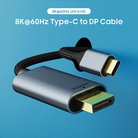 Câble USB C vers 1.4, câble unidirectionnel de type C vers DP, 8K/60HZ, 4K/144Hz, compatible avec