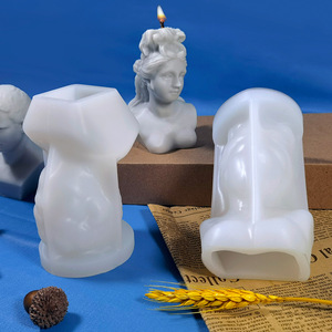 3D ภาพเทียนซิลิโคนแม่พิมพ์วีนัสเดวิดออกแบบเสา DIY แฮนด์เมดสบู่หอมเทียนตกแต่งแม่พิมพ์สำหรับการทำเทียน - Product Image 3