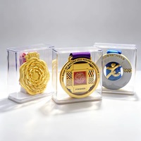 Vitrine en acrylique pour boîte de rangement en métal Marathon, taille personnalisée, pour collection de cartes, protection de badges et souvenirs