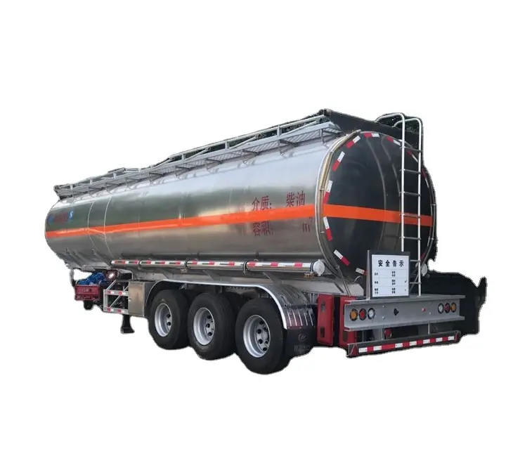 42,000L الألومنيوم ناقلة نفط/الوقود صهريج نصف مقطورة شاحنة صهريج شاحنة صهريج النفط مقطورة للبيع