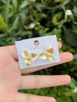Anting-anting Mutiara Bintang Laut Pantai Musim Panas, Anting-anting Stud Kerang Cangkang Berlapis Emas Tembaga 18K, Anting-anting Mutiara Bintang untuk Wanita