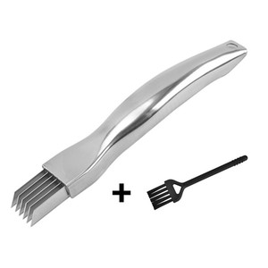 Utensilios de Cocina Multifuncionales, Cuchillo para Picar Cebolla Verde de Acero Inoxidable, Cortador de Cebolla Picante, Cuchillo para Desmenuzar - Product Image 1