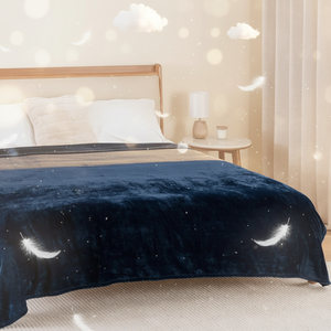 Manta de felpa peluda suave de lujo de felpa Microlight de lana de franela ligera personalizada para cama - Product Image 2