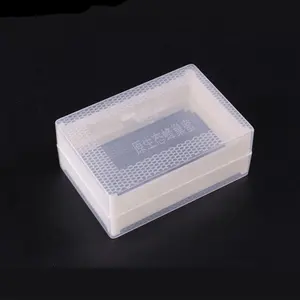 White plastic PET comb honey box ,250g comb honey storage box with foundation for beekeeper