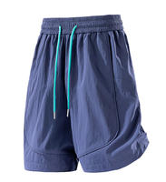 Shorts mi-longs pour homme, fins, à séchage rapide, taille élastique, pour activités de plein air, été, décontractés, sport, en soie/coton, imprimés, imperméables