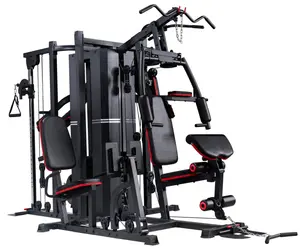 Nieuwe Multi Gym 100kgs Gewicht Plaat Multi Station Home Gym Heavy Duty Frame Met Halter Oefening Bench