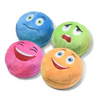 Jouets pour chiens en tissu durable pour le camping en plein air, sans rembourrage, en peluche, avec anneau qui couine, pour chiots de petite et moyenne taille, 20 cm, certifié CE