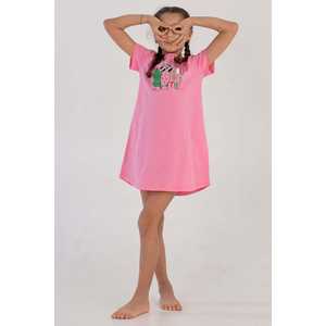 Túnica ovalada de manga corta con cuello para niñas, ropa de dormir, tallas 9-10/15-16 - Product Image 3