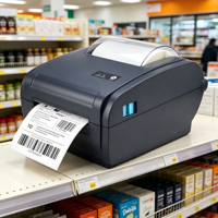 Imprimante d'étiquettes de codes-barres thermiques haute vitesse de 4 pouces, interface USB, en stock, compatible USPS UPS FedEx