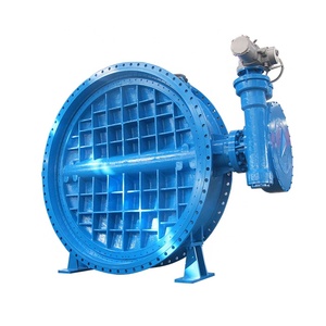 Vanne papillon manuelle à triple décalage en acier moulé DN2000 à grand diamètre avec siège métallique, conformité GOST, fournie par l'usine, livraison gratuite - Product Image 2