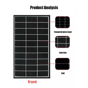 Bon prix Panneaux solaires HJT 700w 710w 720w 730w 750w Panneau solaire bifacial mono 800w 900w 1000w Panneau solaire à double verre - Product Image 3