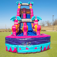 Toboggan aquatique gonflable commercial pour enfants et adultes, grand château gonflable pas cher