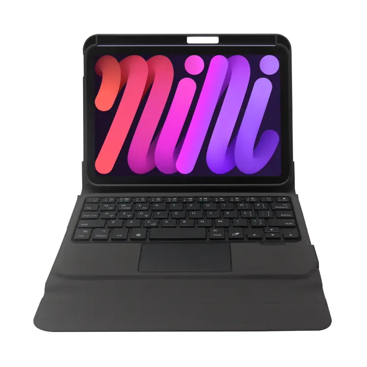 Étui Folio pour ipad Mini 6 8.3 pouces, avec clavier rétroéclairé rvb, coque sans fil avec pavé tactile, pour Ipad Mini 6, 2021 pièces