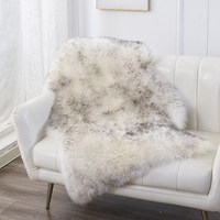 Tapis en fausse fourrure de luxe, tapis moelleux en peau de mouton pour salon, chambre à coucher, couverture de canapé