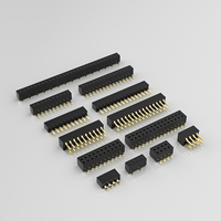 Connecteur de carte PCB mâle à angle droit PZ100-2-3-W-1.0mm, double rangée de broches 1x3P, pas de 1mm, contact en laiton, boîtier en nylon, IP20, intelligent