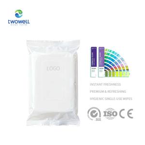 Tisu basah tangan restoran kustom bebas serat tisu pembersih aman makanan kualitas tinggi - Product Image 1
