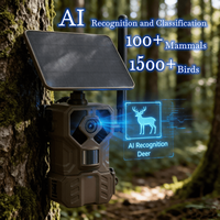 Caméra de chasse solaire intégrée OEM ODM 4G MMS SMTP FTP IP66 avec système d'alimentation double et reconnaissance et classification IA