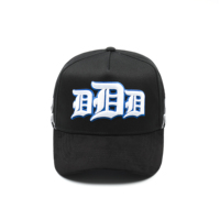 Casquette Snapback Unisexe de Haute Qualité en Toile de Designer, 5 Panneaux, Visière Courbe Large, Lettres, Réglable, Quatre Saisons, Modèle Maya