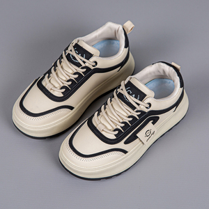 <span class=keywords><strong>Scarpe</strong></span> da Skateboard da <span class=keywords><strong>Donna</strong></span> in Microfibra PU Bianco <span class=keywords><strong>Cammello</strong></span>, Tomaia Sintetica Bianca, Leggere, con Lacci, Morbide e Traspiranti - Product Image 4