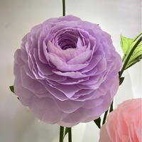 Hotselling staande partydecoratie gigantische bloemen papieren pioenroos standaard gigantische bloemen voor decoratie bruiloften evenementen etalage
