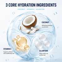 Spray hydratant à la noix de coco, emballage personnalisé, marque privée, OEM, personnalisation de flacon à fine brume pour marque cosmétique