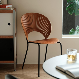 <span class=keywords><strong>Sedia</strong></span> da Pranzo Ecologica con Schienale Alto, Gambe in Metallo, Design Moderno Contemporaneo, <span class=keywords><strong>Sedia</strong></span> a Conchiglia per Bar e Hotel, Arredamento Ergonomico per Casa - Product Image 2