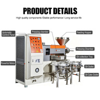 Machine de traitement d'huile de palme et de noix de coco vierge entièrement automatique Sesame pour l'huile de soja et de tournesol, machine de pressage d'huile à usage multiple