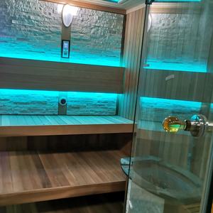 Ahşap buhar dolabı/akrilik buhar duş sauna evi/kuru buhar odası - Product Image 3