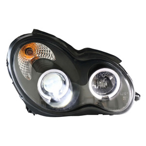 Para Mercedes Benz W203 S203 2000-2007: Conjunto de Faros Delanteros LED DRL II con Lente Mejorada y Luz Diurna Inteligente - Product Image 2