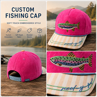 Casquette de baseball vintage structurée à 5 panneaux avec patch brodé personnalisé Dymf, vente en gros, pour la pêche et les activités de plein air, casquette homme